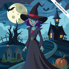 Halloween concept illustration design 