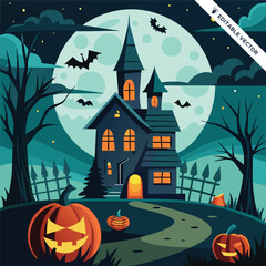 Halloween concept illustration design 