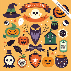 Halloween concept illustration design 