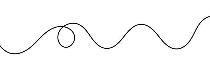 Squiggle line design element. vector file illustration. isolated on white background. EPS 10