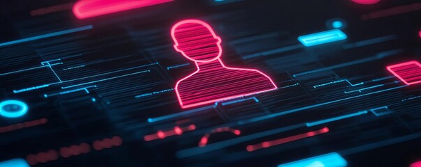 Interactive user persona workshop tool, glowing demographic insights, holographic behavior mapping, futuristic UX planning