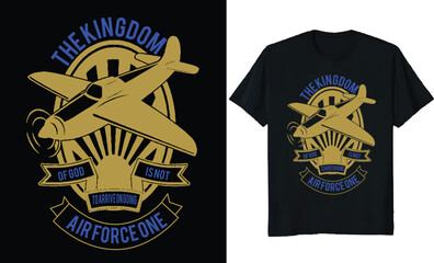 Fototapeta premium air force t-shirt design