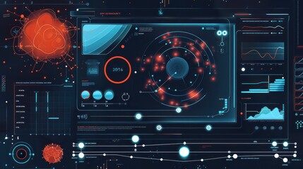 Fototapeta premium Futuristic Interface Design