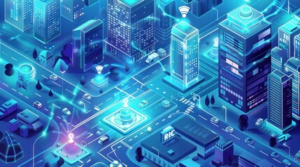 Smart City: Connected & Futuristic Urban Landscape