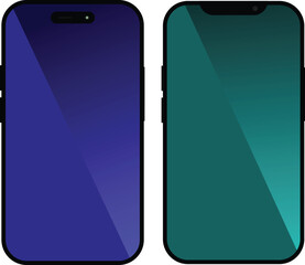 Realistic smartphone mockup. Mobile phone vector eps10.