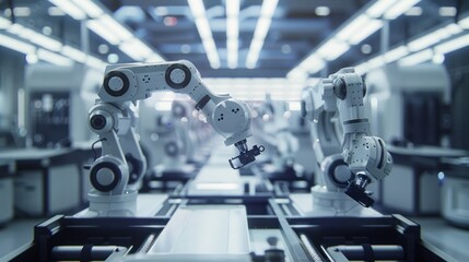 Fototapeta premium Industrial Robotics: Automation in Action