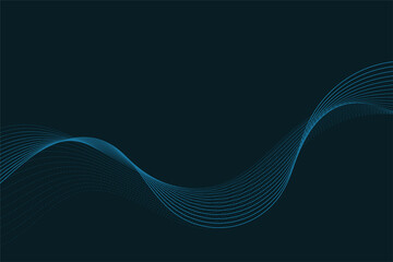 Abstract blue background with waves. EPS10