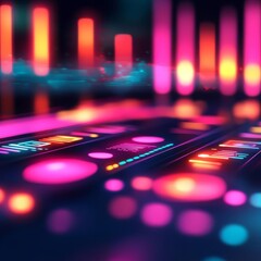 UX pattern library, digital UI components, glowing usage guidelines, futuristic design resources