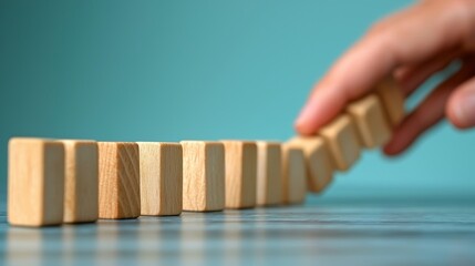 Wooden Blocks Falling