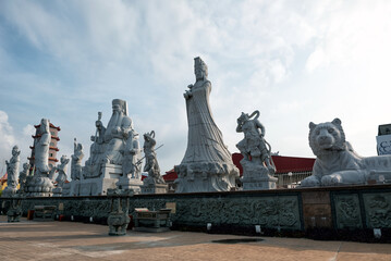 Obraz premium Tua Pek Kong Temple, Sitiawan, Malaysia - Tua Pek Kong is more than 100 year old temple at Pasir Panjang, one of the pantheon of Malaysian Chinese Gods