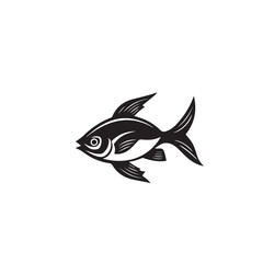 fish in cartoon, doodle style . Image for t-shirt, web, mobile apps and ui. Isolated 2d vector illustration in logo, icon, sketch style, Eps 10, black and white. AI Generative