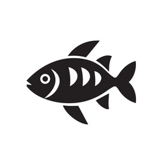 Fototapeta premium fish in cartoon, doodle style . Image for t-shirt, web, mobile apps and ui. Isolated 2d vector illustration in logo, icon, sketch style, Eps 10, black and white. AI Generative