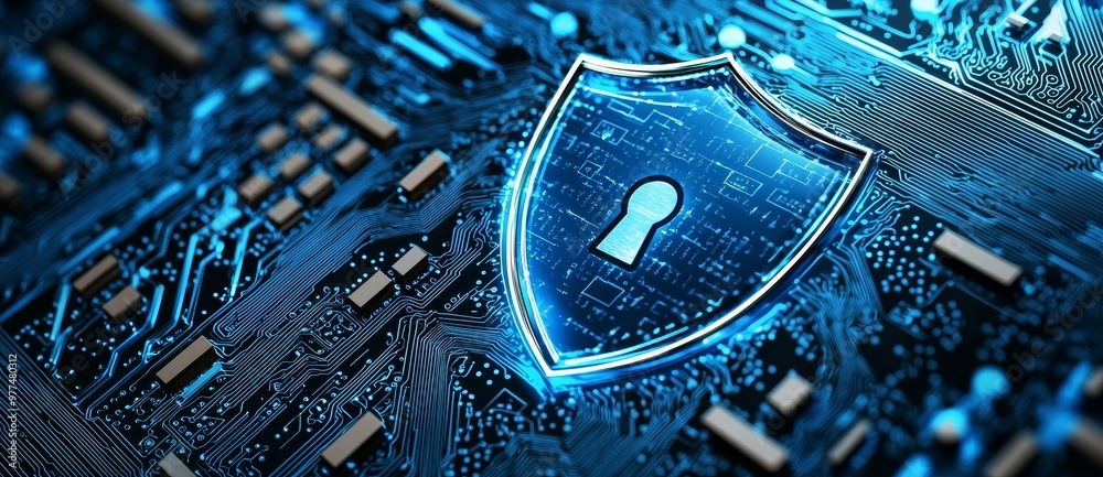 Fototapete Security and privacy in the cyber world Cyber Security Concepts in the business world Internet technology