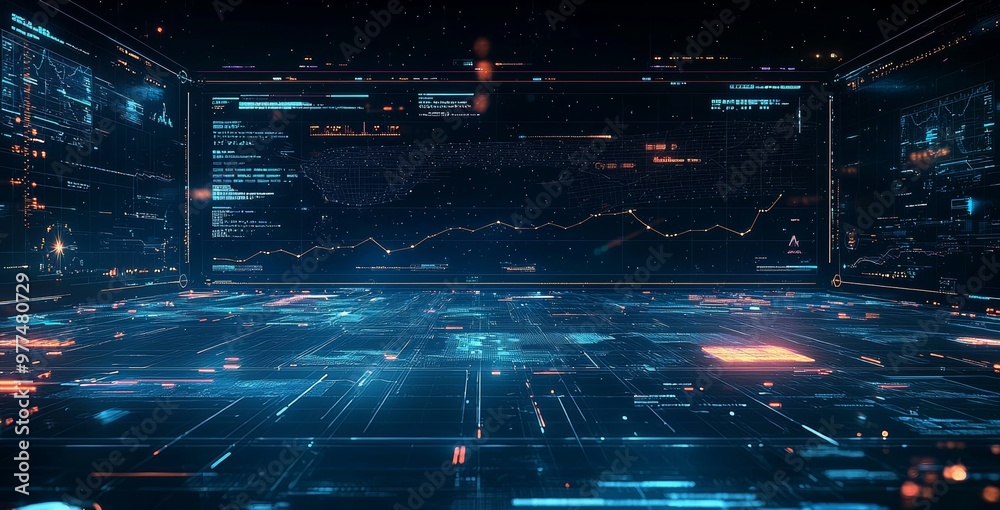 Poster Intricate wave line design with abstract dot point points, internationalization social network or business concept based on big data connections.