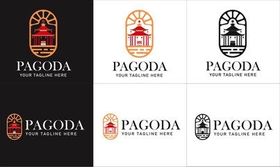 Pagoda logo, region logo.