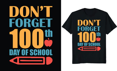 100 days t-shirt design