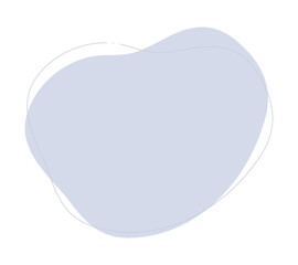 手描きのゆるい抽象的な形 - シンプルでおしゃれな背景や装飾･あしらいの素材 - Blob