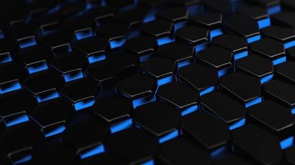 Obraz premium An elegant sci-fi background with hexagonal pattern illustrating futuristic surface concepts.