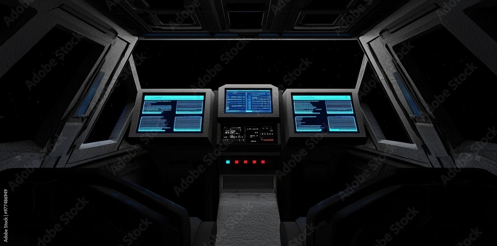 Aufkleber A modern multi-target auto-guidance system. A tilt telescope sight operated with a digital virtual display. A target screen for video games. A techno target.