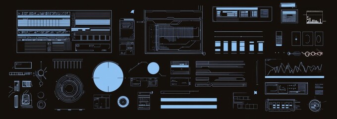 Fototapeta premium Callouts, frames, pointers, circles, arrows, headers. Modern elements.