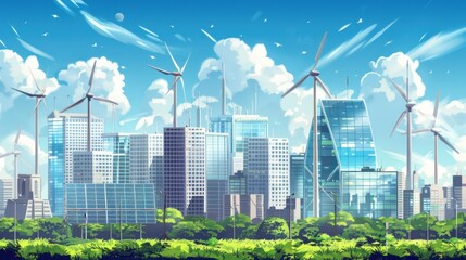 Eco-Friendly Cityscape