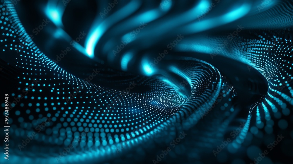 Aufkleber in the background, dust particles whirl in a whirlwind. primitive abstraction. 3d render