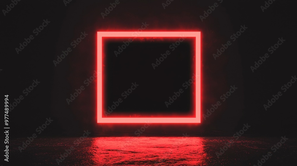 Poster hud interface with abstract red display for e-sports and technology businesses.