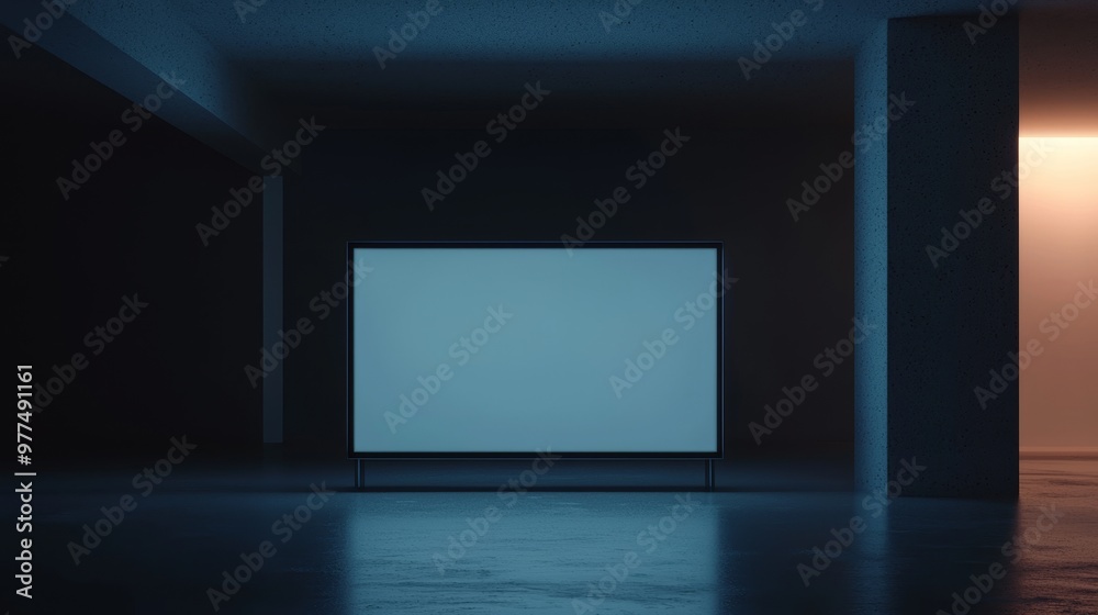 Poster HUD interface with futuristic technology with abstract background, 3D illustration rendering