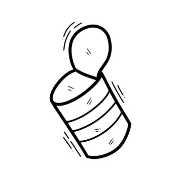 recommend clip art: Hand Drawn Can Trash Illustration. Doodle Vector. Isolated on White Background - EPS 10 Vector