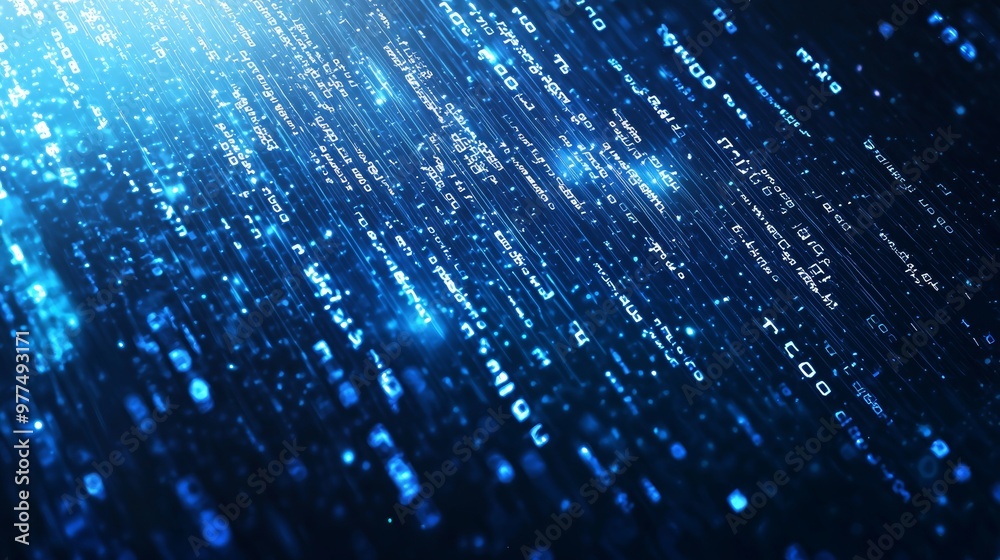 Leinwandbilder Data science illustration. Querying, analyzing, and visualizing complex information. Neural networks for stock. Business analytics.