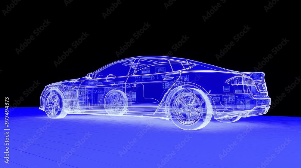 Fototapete Digital data. Stock. User interface design with futuristic features. Hud, GUI for game background design. Technology background.