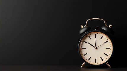 Naklejka premium Black Friday countdown clock, ticking down, 3D illustration, copy space for text,