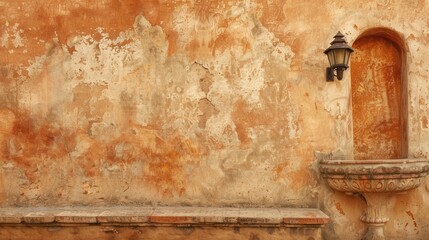 Old Wall with Ornamental Details