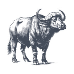 buffalo vector illustration