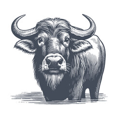 buffalo vector illustration