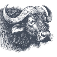 buffalo vector illustration