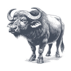 buffalo vector illustration