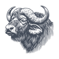 buffalo vector illustration