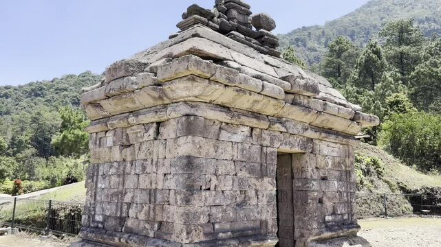 Semarang Regency, Central Java, Indonesia - September 30, 2023: Aesthetic temple video.