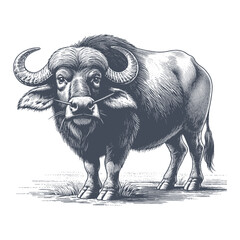 buffalo vector illustration