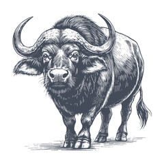 buffalo vector illustration