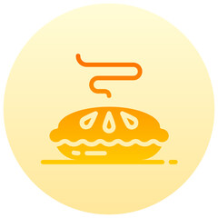 pie round gradient vector icon