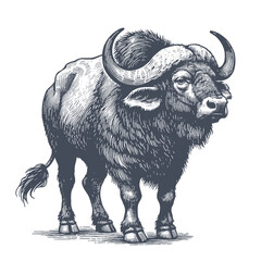 buffalo vector illustration