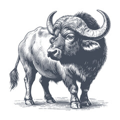 buffalo vector illustration