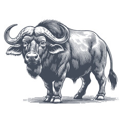 buffalo vector illustration