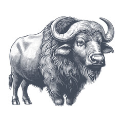 buffalo vector illustration