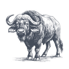 buffalo vector illustration