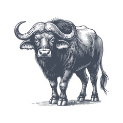 buffalo vector illustration