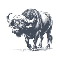 buffalo vector illustration