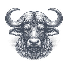 buffalo vector illustration